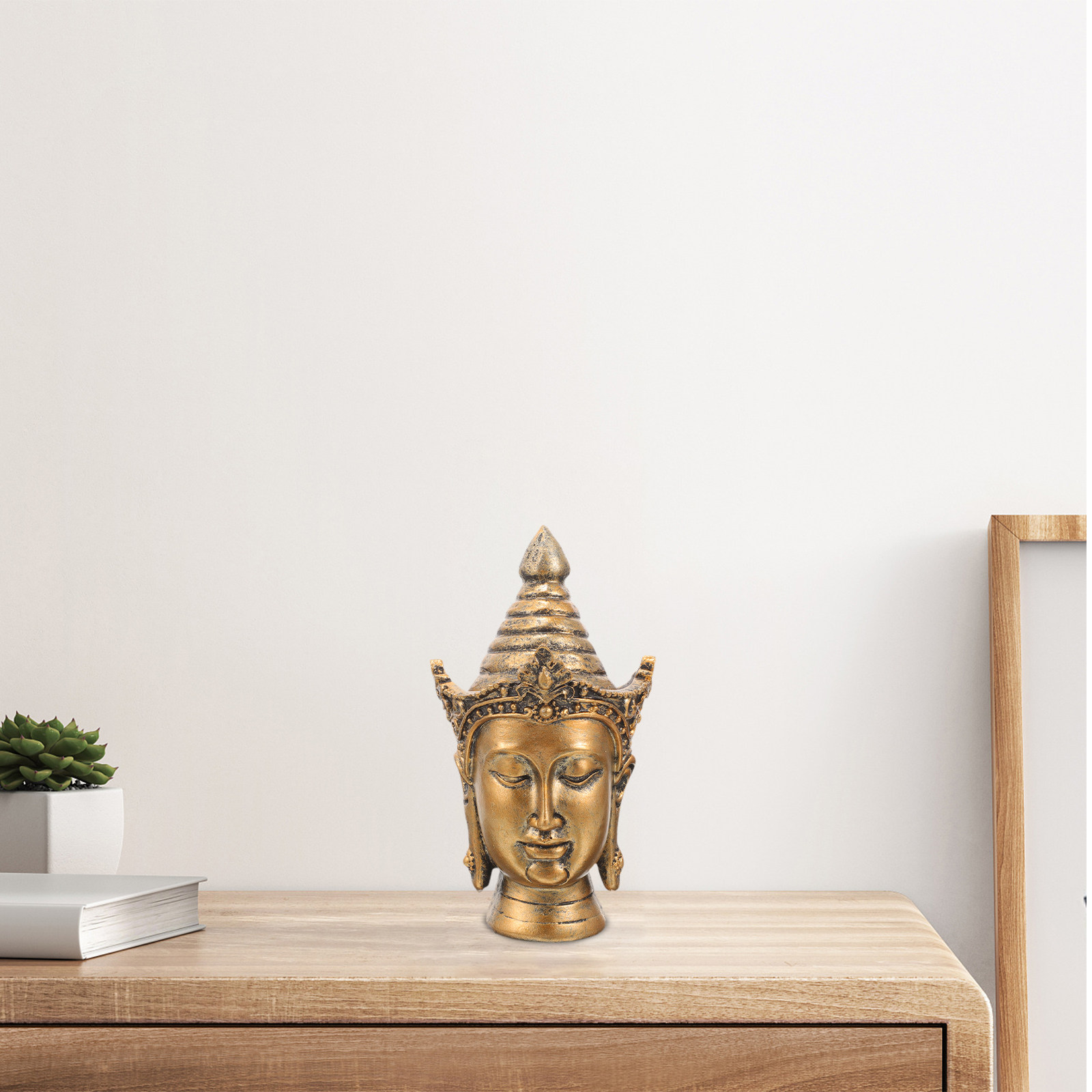 Home Office Head - Buddha Head Small Zen Zen Decoration
