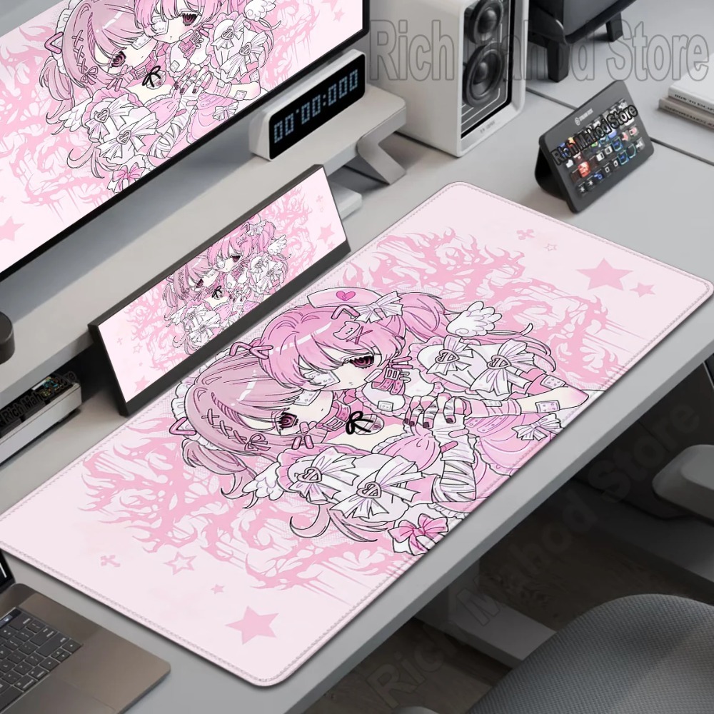 Mousepad Xl Extended - Anime Cute Angel Girls Mouse Pad