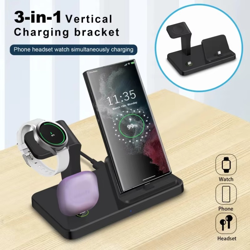 Desk Charging Station - Type C Port 3 in 1