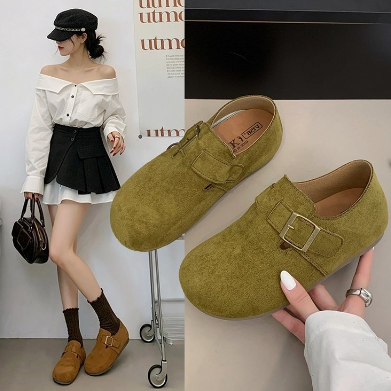 Home Office For Two - Women Suede Closed Back Birken Shoes