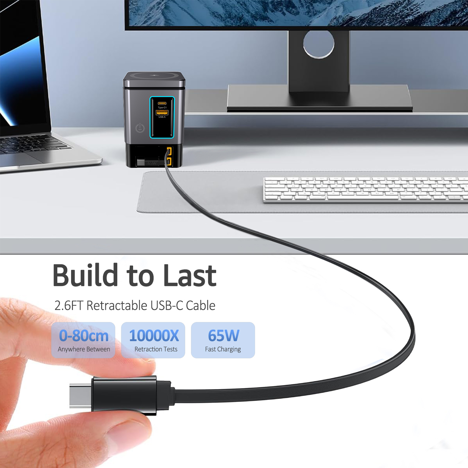 GaN 6 in 1 105W Magnetic Wirel - Desk Charging Station recension och pris