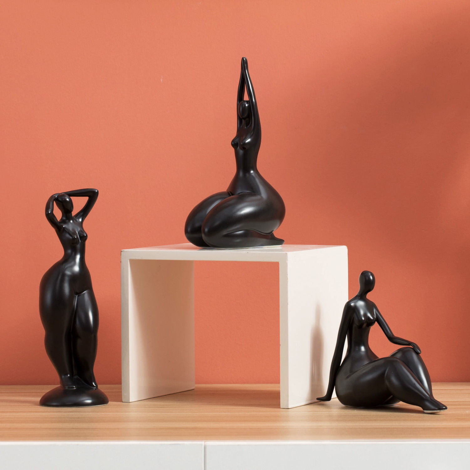 Modern Minimalist Abstract Cer - Home Office Yoga Room Ideas recension och pris