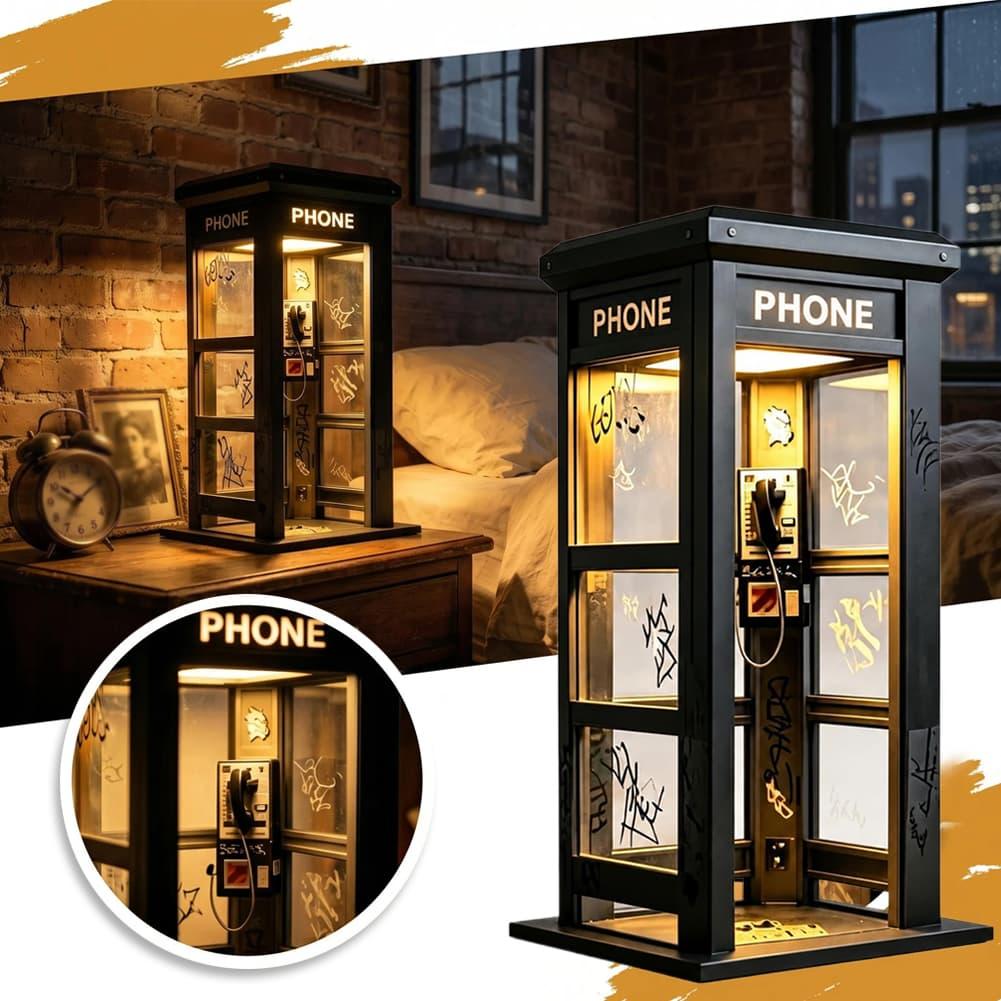Retro Graffiti Phone Booth Tab - Desk Lamp Led recension och pris
