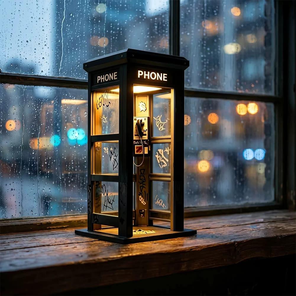 Retro Graffiti Phone Booth Tab - Desk Lamp Led recension och pris
