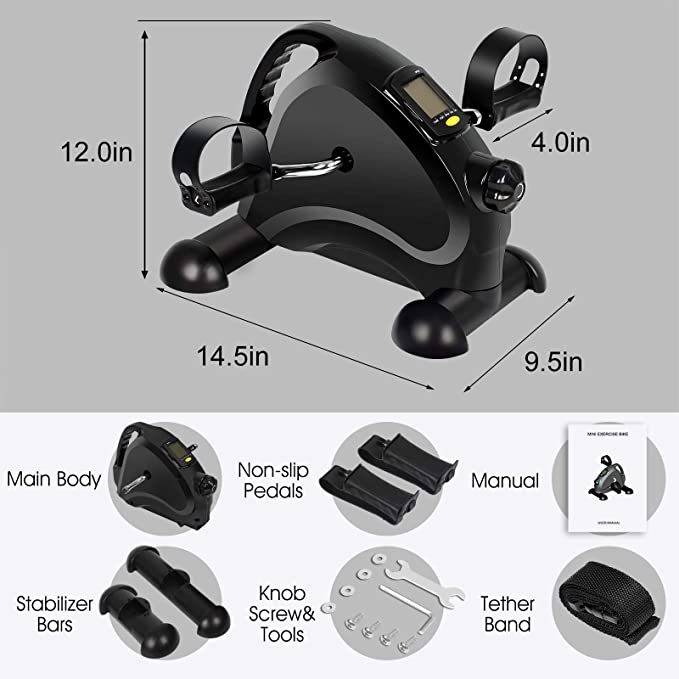 Under Desk Mini Elliptical Bik - Home Office Equipment recension och pris