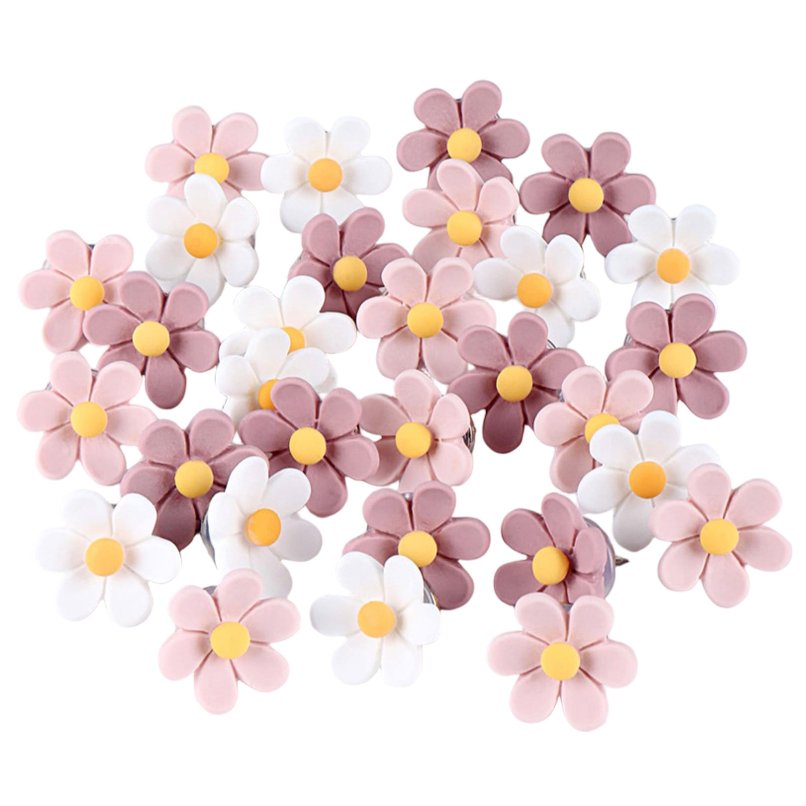 50Pcs Flower Thumb Tacks Reali - Home Office Head recension och pris