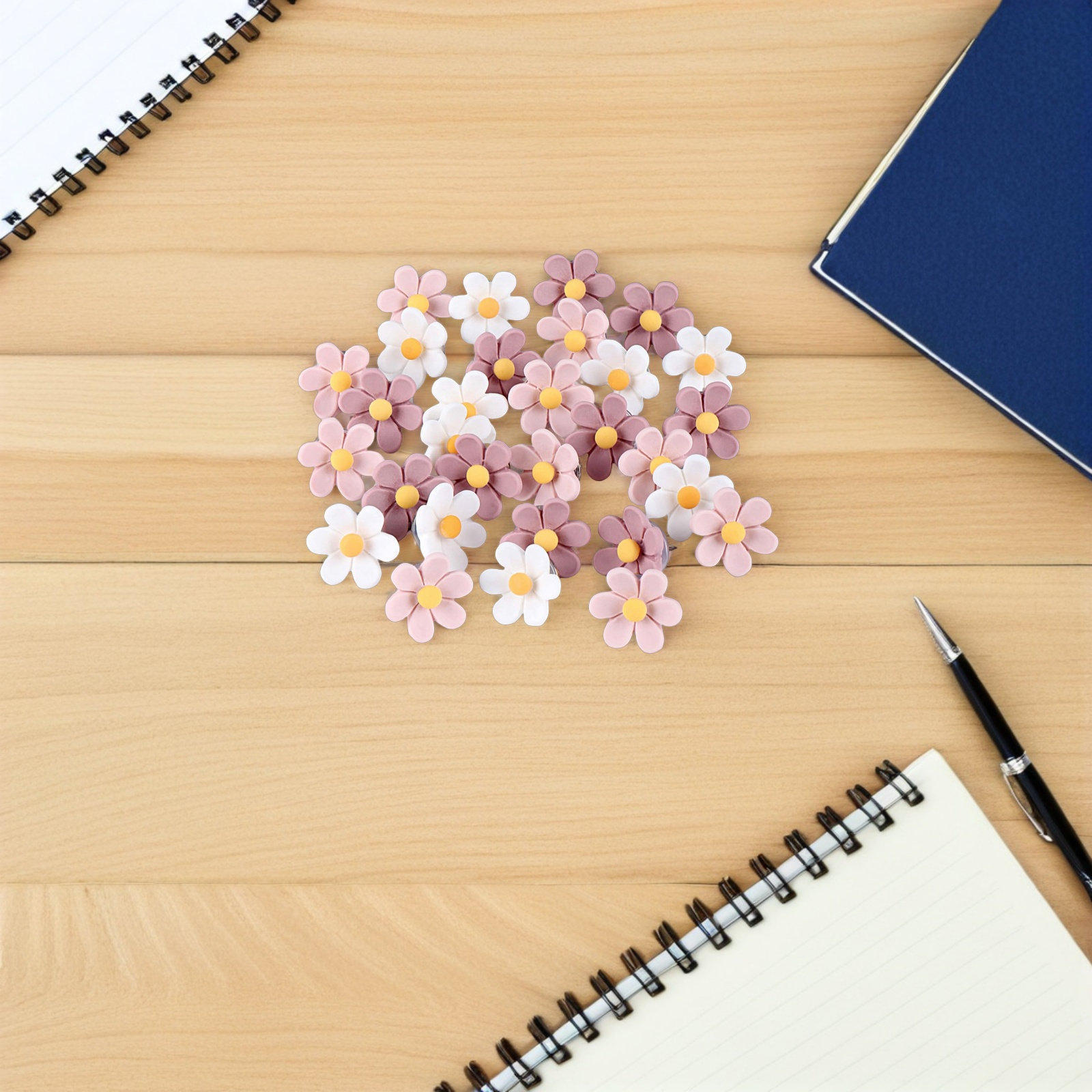 50Pcs Flower Thumb Tacks Reali - Home Office Head recension och pris