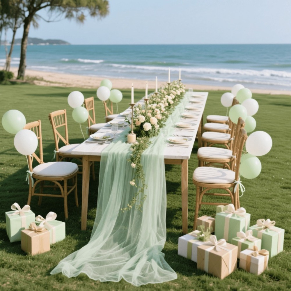 Wedding Sheer Table Runner, Bo - Home Office News recension och pris