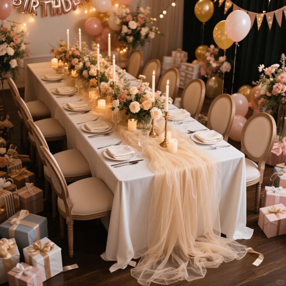Wedding Sheer Table Runner, Bo - Home Office News recension och pris