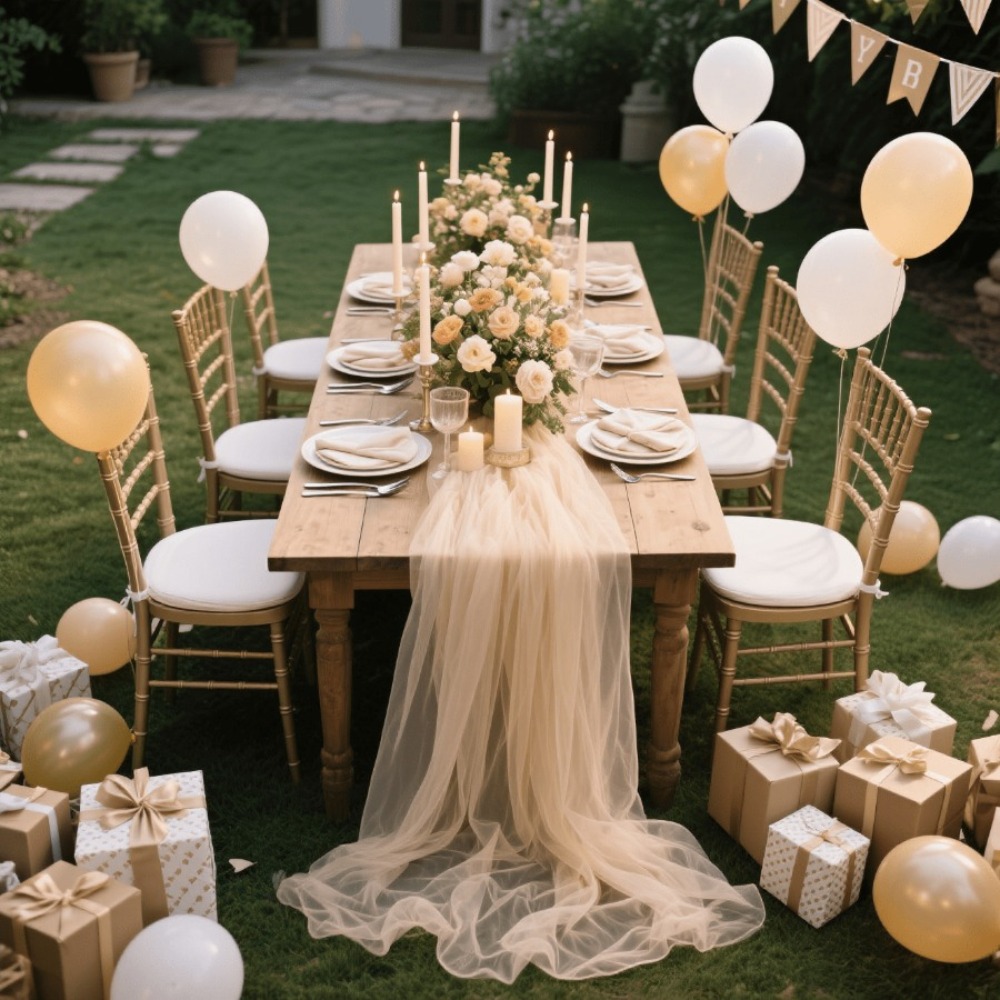 Wedding Sheer Table Runner, Bo - Home Office News recension och pris