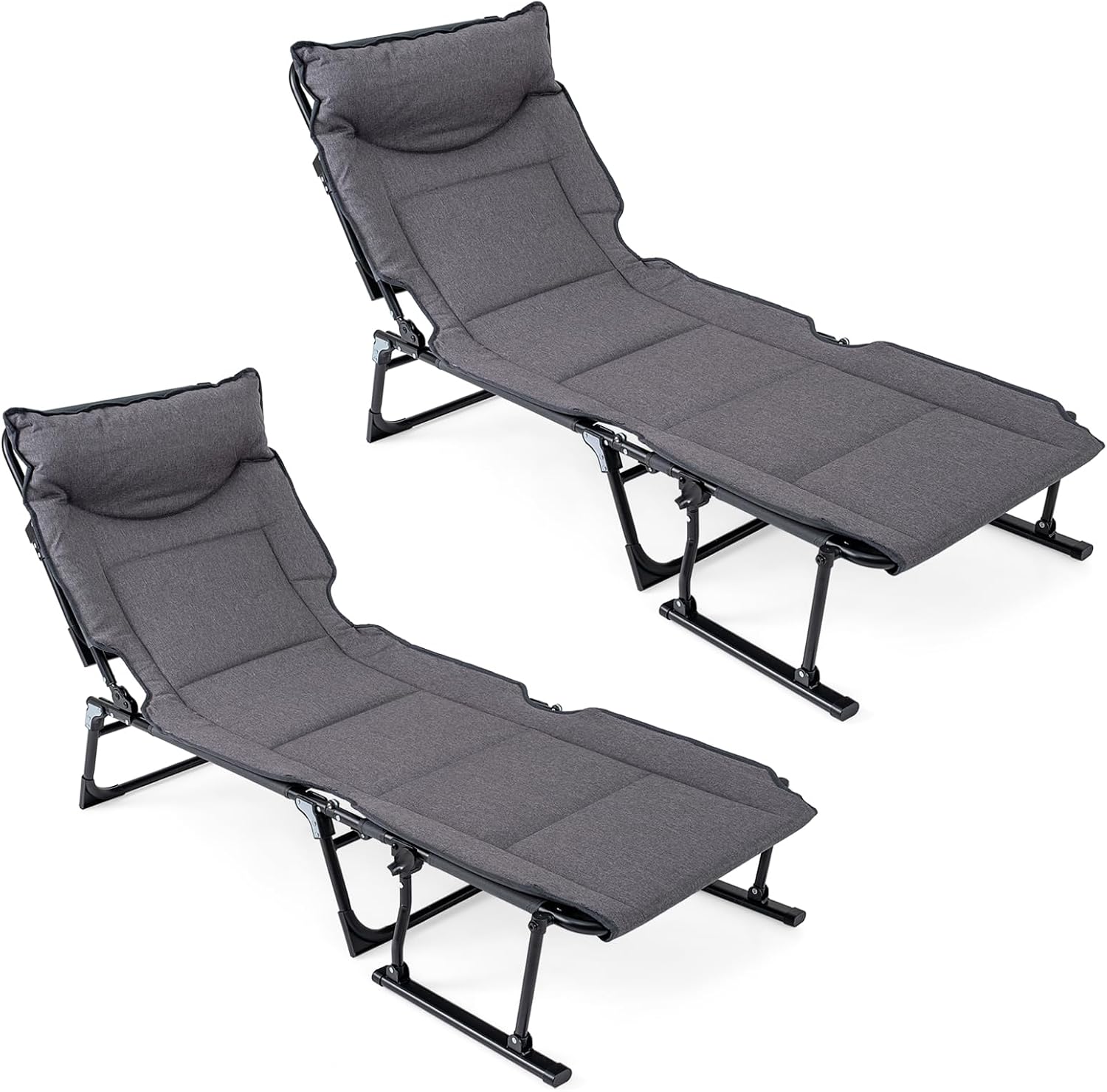 Folding Patio Lounge Chair Set - Home Office Head recension och pris