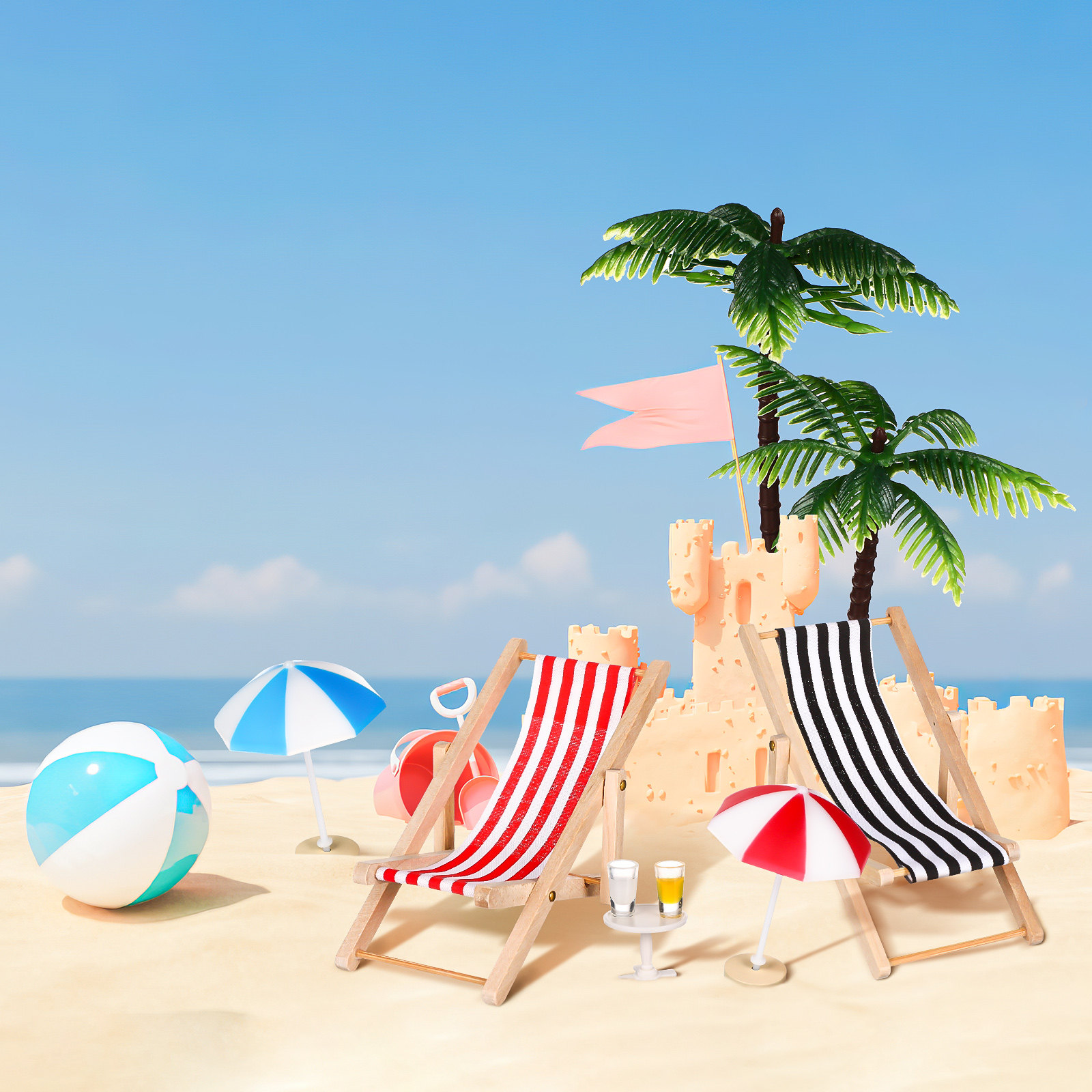 Mini Beach Landscape Ornament  - Office Table Home recension och pris
