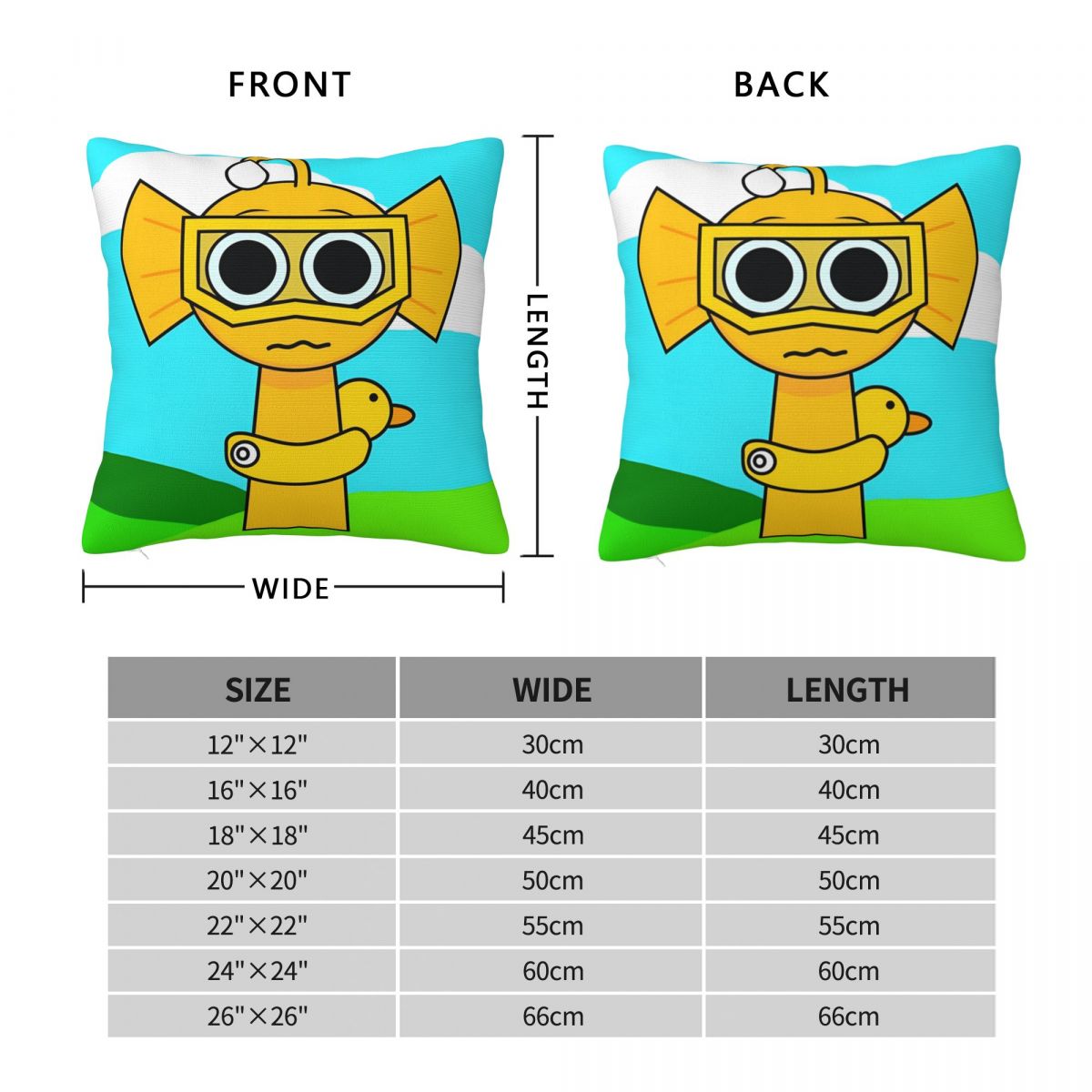 S-Sprunki Game Pillow Case 202 - Home Office News recension och pris