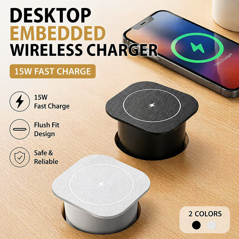 Embedded Desk Wireless Charger - Desk Charging Station recension och pris