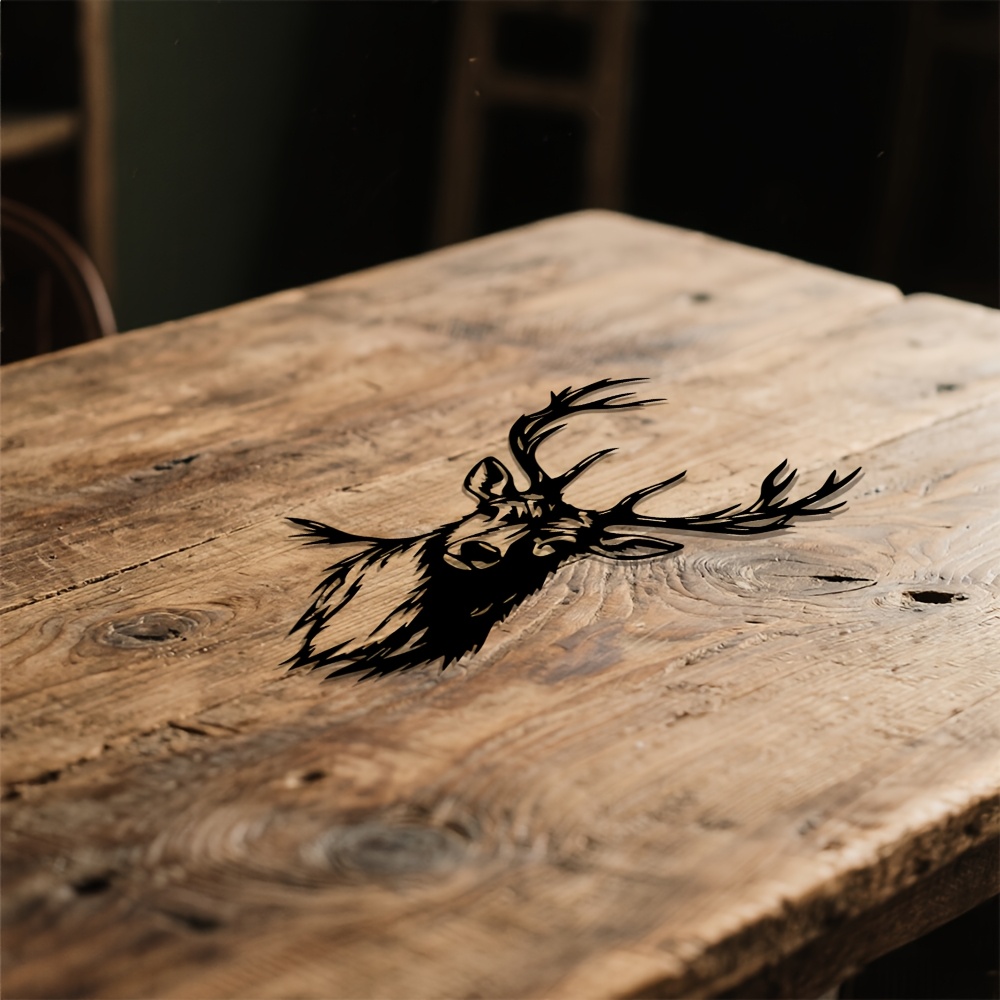 Metal Deer Head Wall Art, Iron - Home Office Head recension och pris