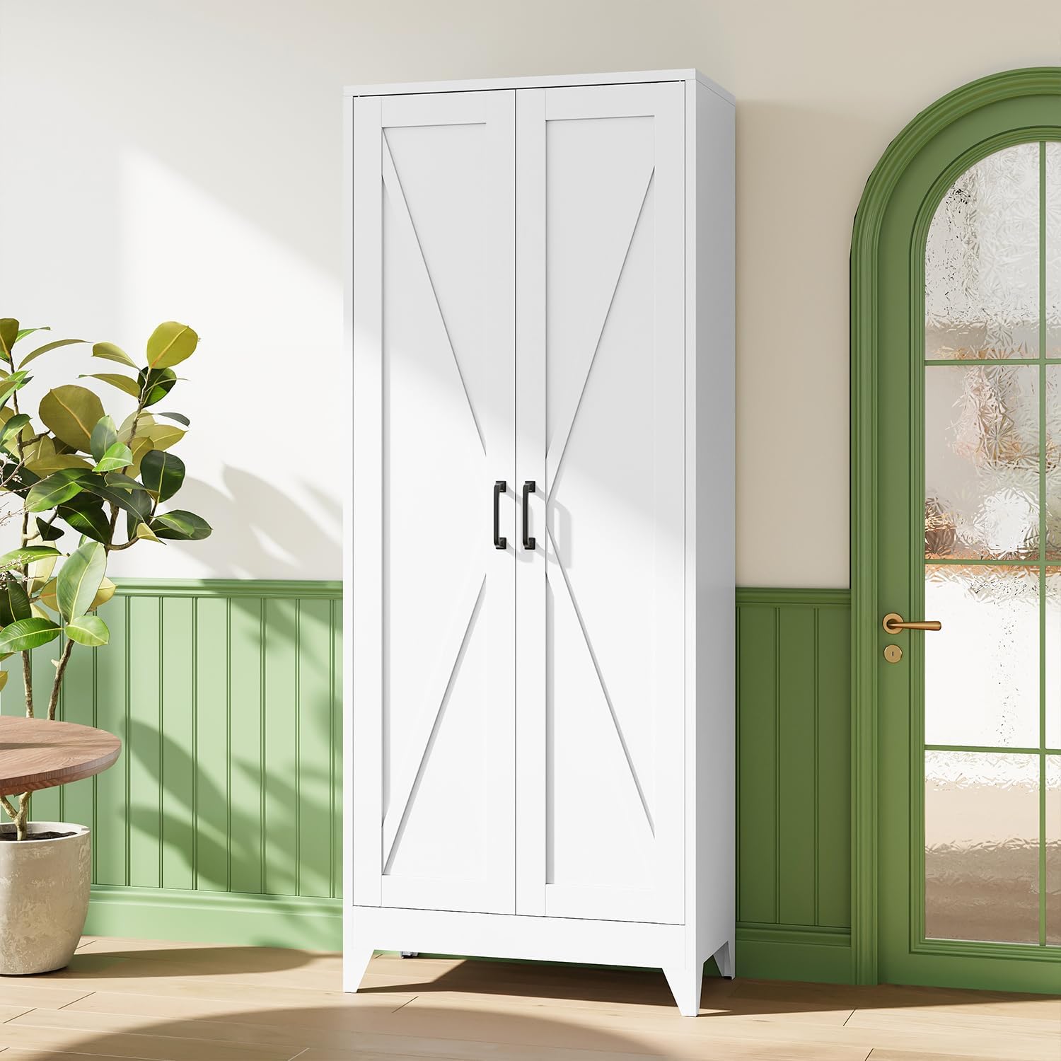 Tall Metal Storage Cabinet, Fr - Home Office For Two recension och pris