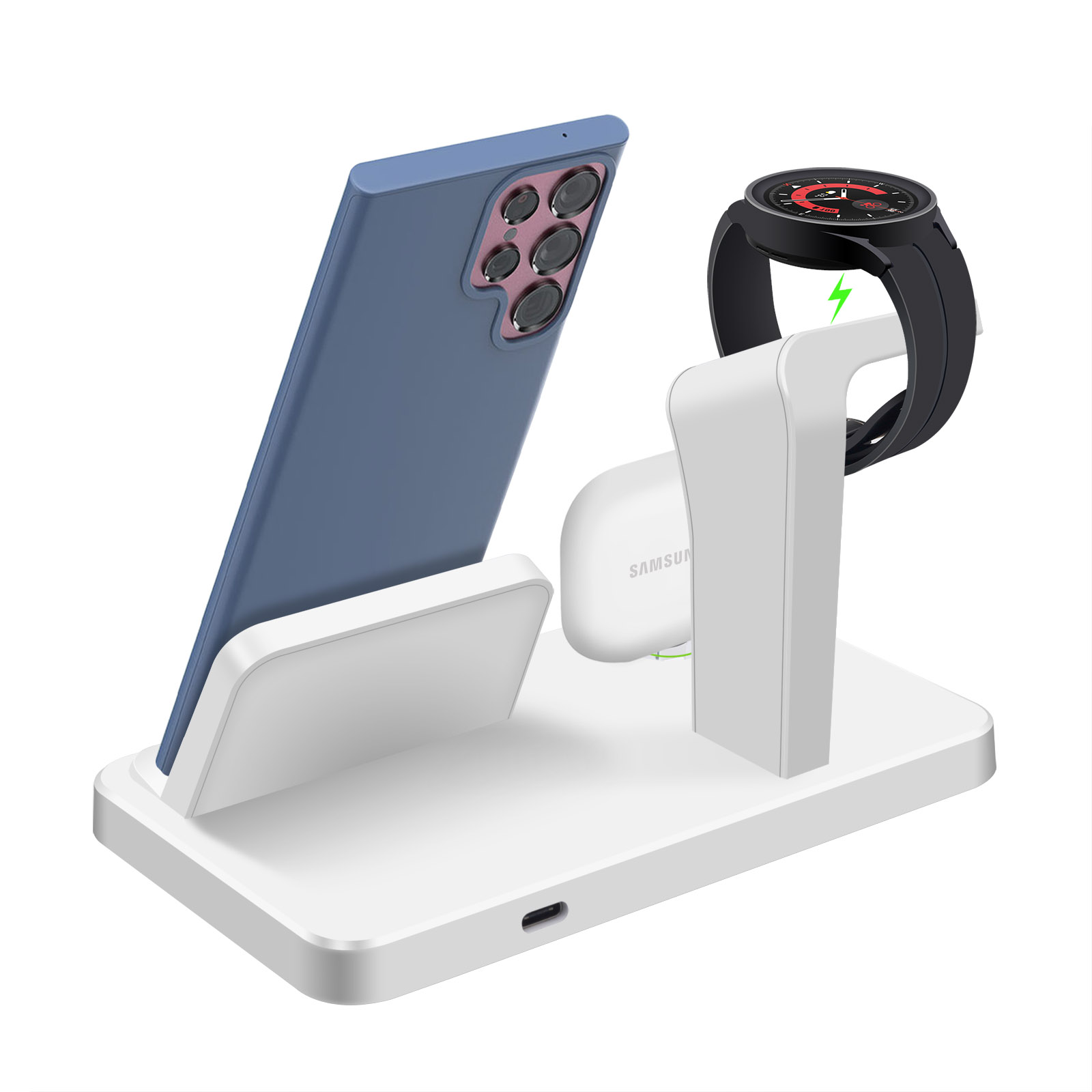 Desk 3 in 1 Type C Port Wirele - Desk Charging Station recension och pris