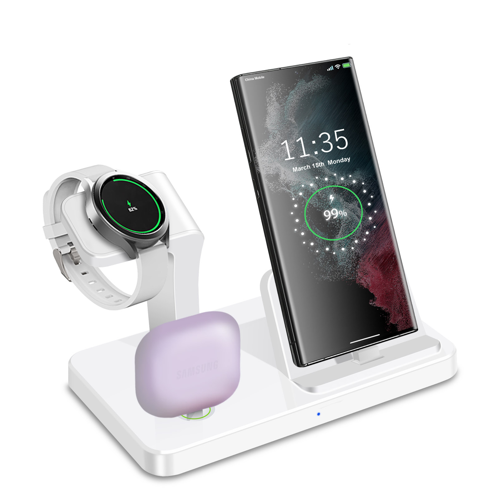 Desk 3 in 1 Type C Port Wirele - Desk Charging Station recension och pris