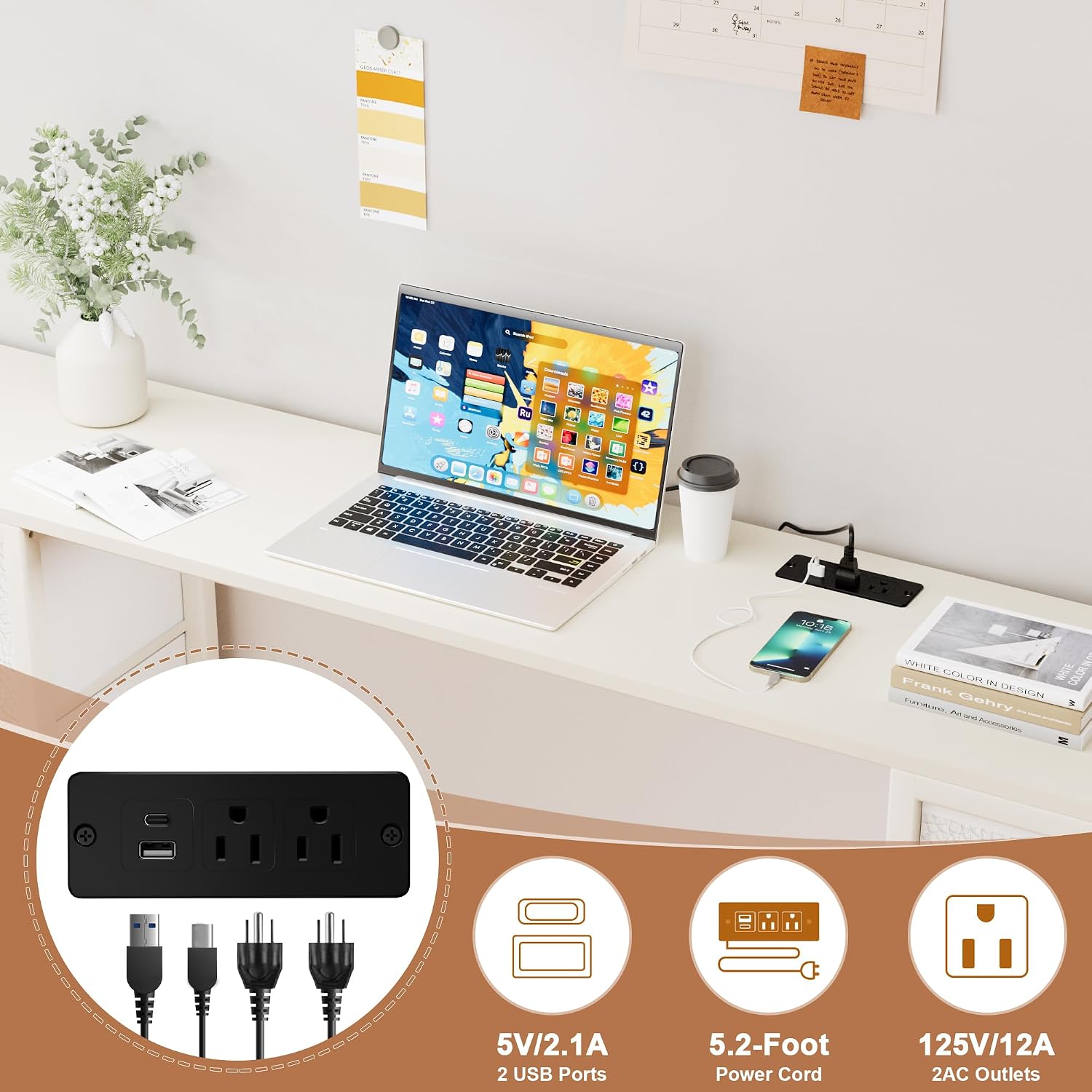 with Charging Station,RGB LED  - Desk Charging Station recension och pris