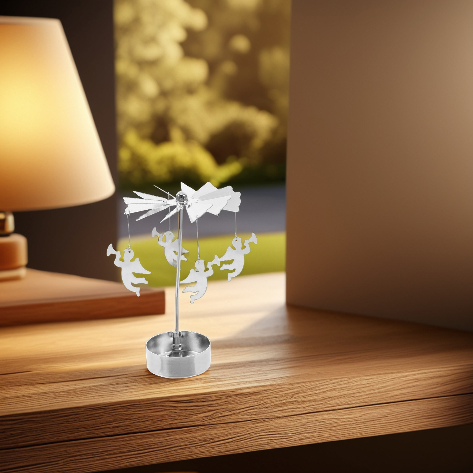 Rotary Metal Tealight Candle H - Office Table Home recension och pris