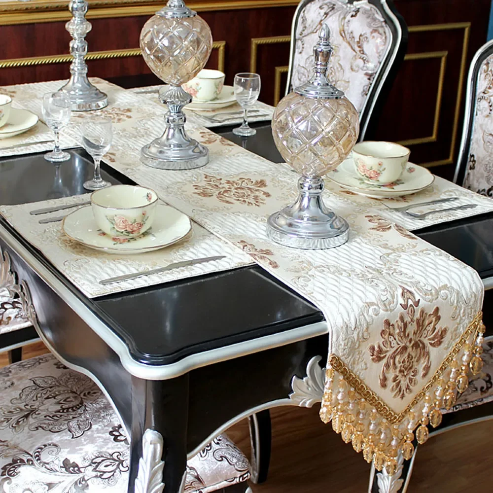 Beige Royal Luxury Jacquard Ta - Home Office News recension och pris