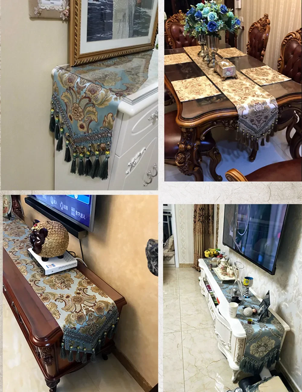 Beige Royal Luxury Jacquard Ta - Home Office News recension och pris
