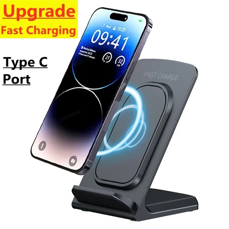 Wireless Charger Stand Desktop - Desk Charging Station recension och pris