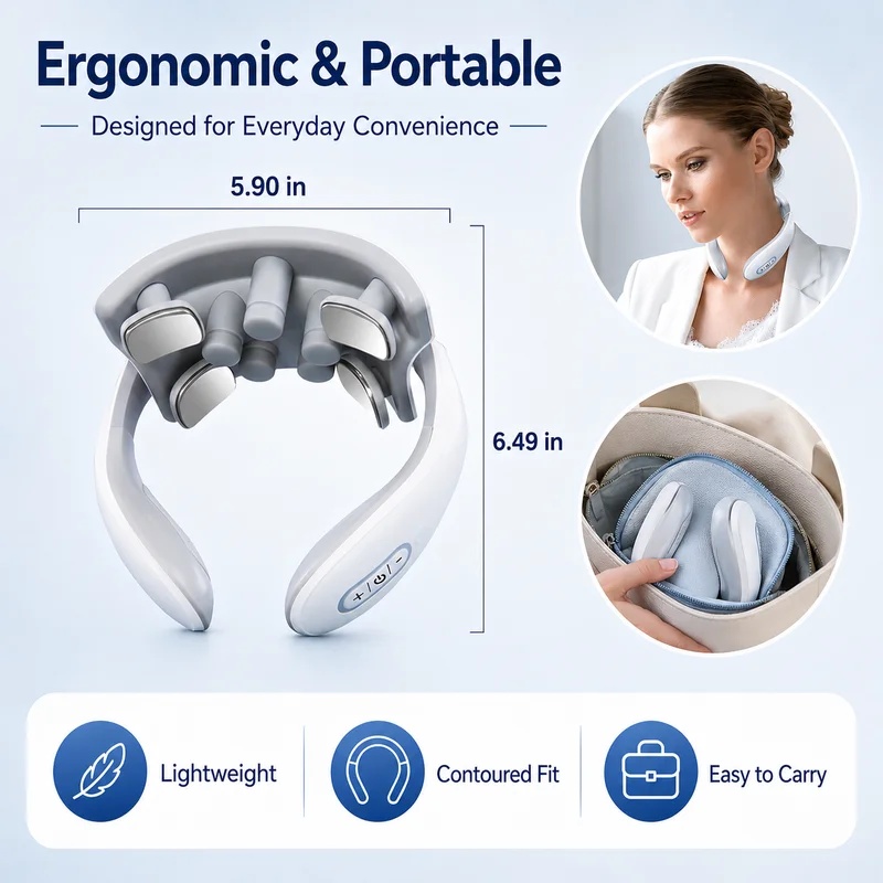 Smart Neck Massager for Adults - Home Office Equipment recension och pris