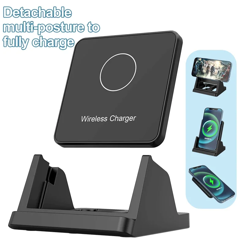 Wireless Charger Pad Stand Des - Desk Charging Station recension och pris