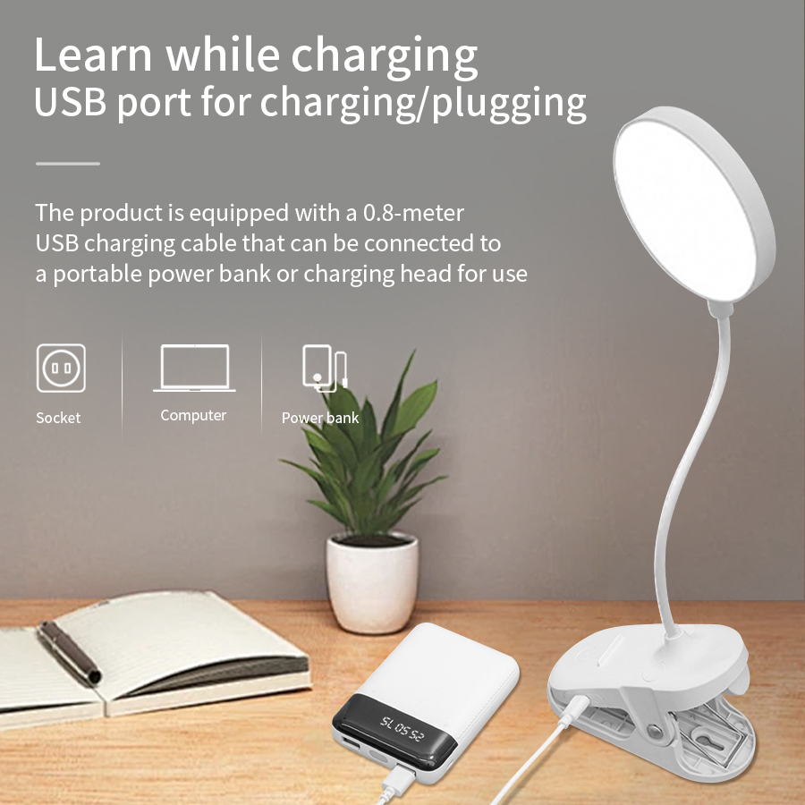 LED Clip Desk Lamp 360° Flexib - Desk Lamp Led recension och pris
