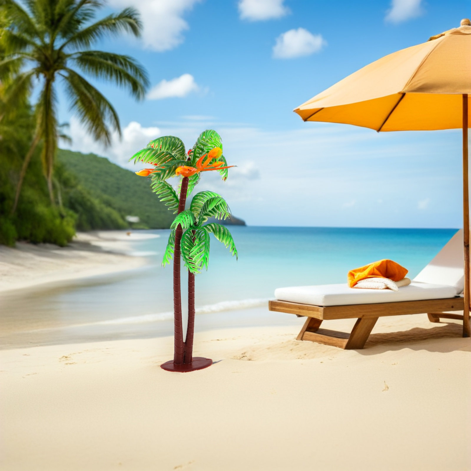 10Pcs Miniature Palm Trees Art - Home Office Simulator recension och pris