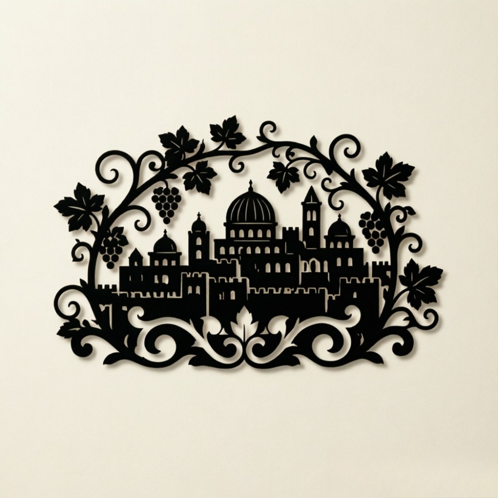 CIFBUY Iron Wall Art Jerusalem - Home Office Living Room recension och pris