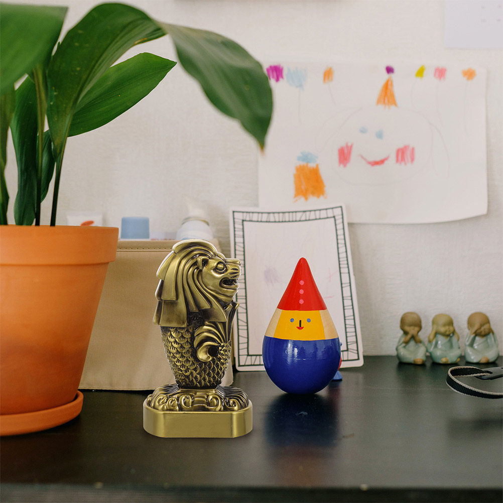 2Pcs Merlion Singapore Metal S - Home Office Singapore recension och pris