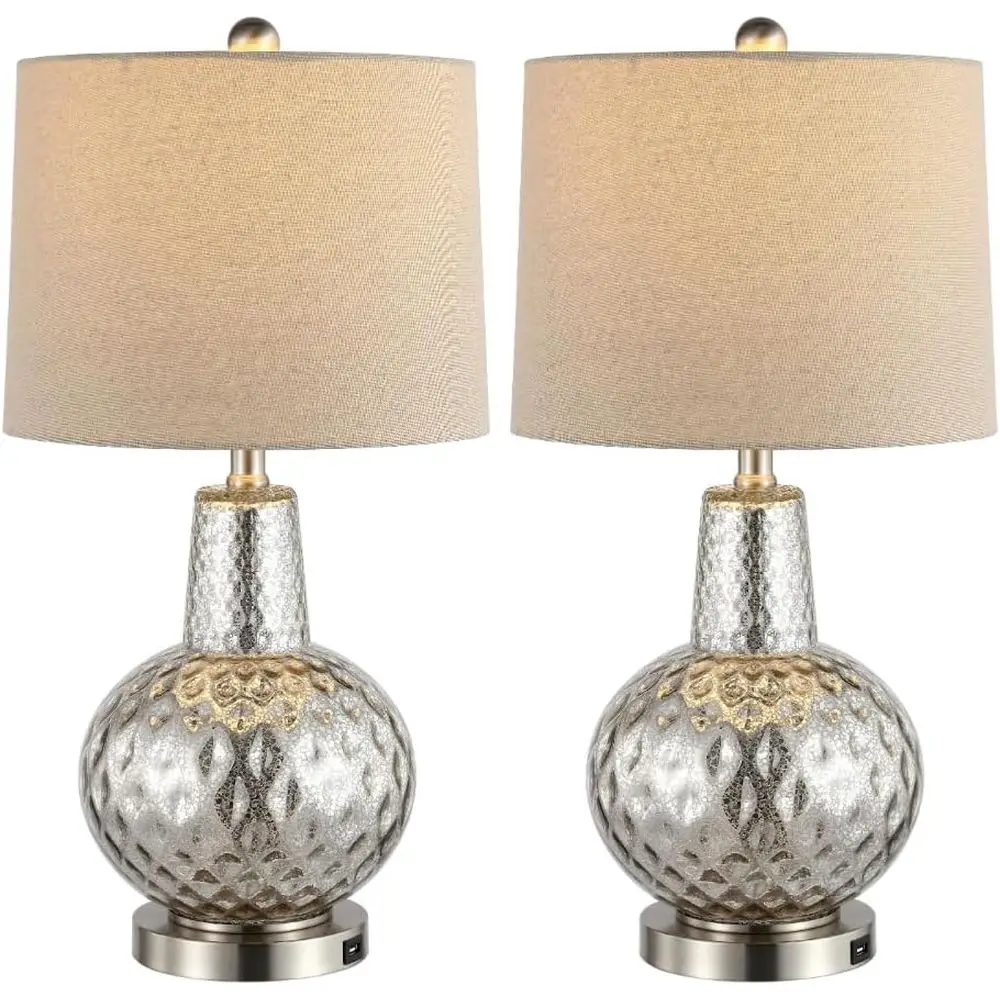 24-inch Silver/Ivory Shade LED - Desk Lamp Led recension och pris