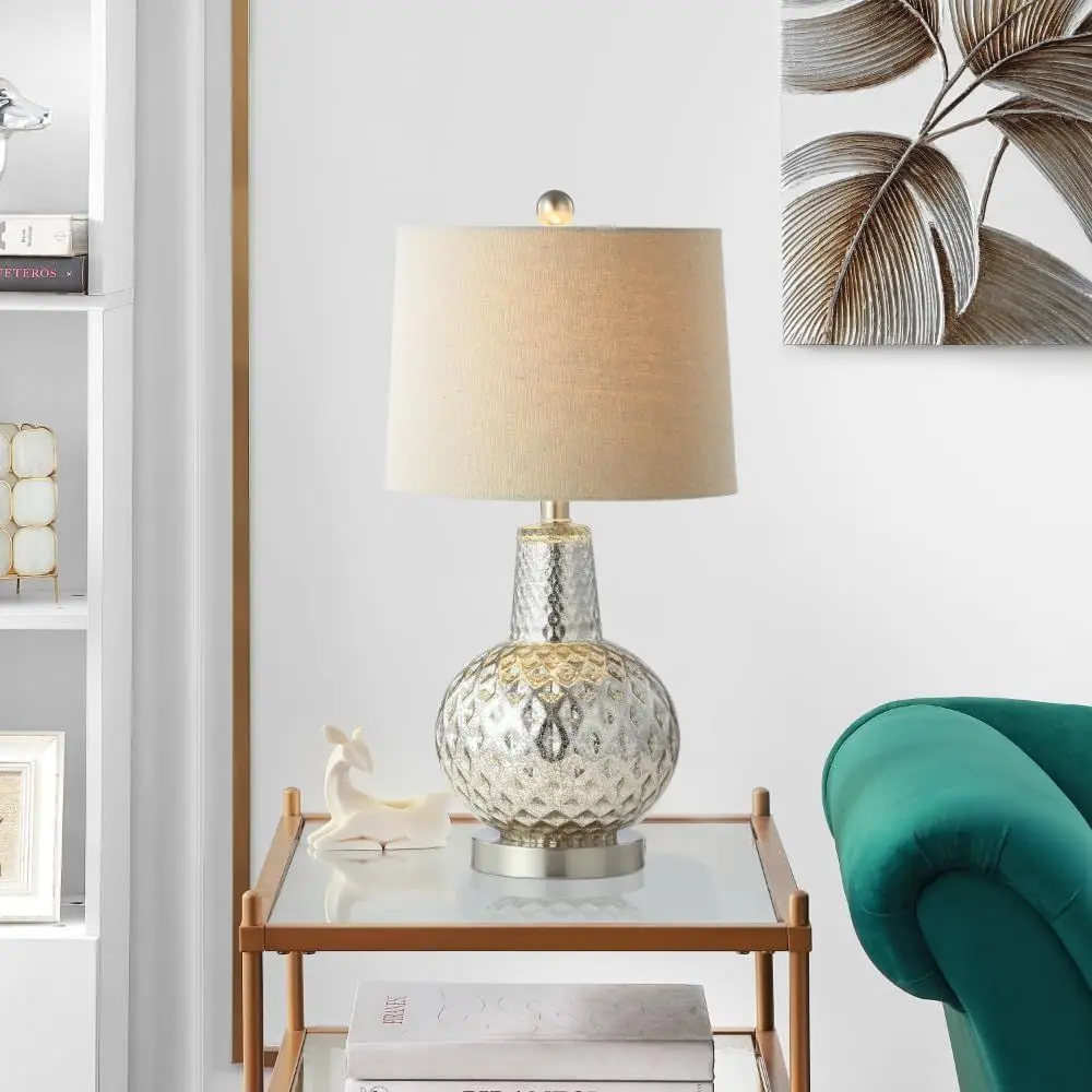 24-inch Silver/Ivory Shade LED - Desk Lamp Led recension och pris