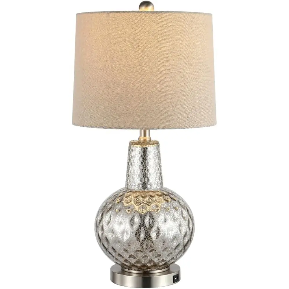 24-inch Silver/Ivory Shade LED - Desk Lamp Led recension och pris