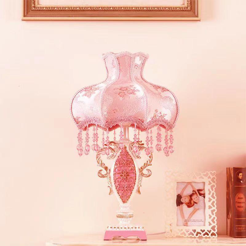 European Pink Table Lamp Luxur - Desk Lamp Led recension och pris